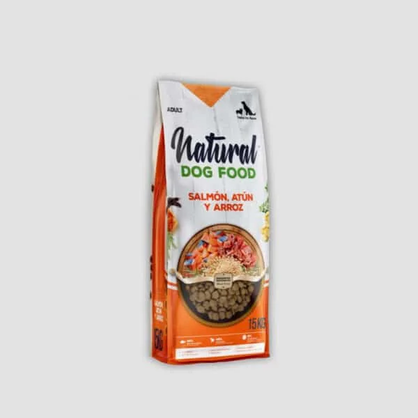 NDFSALMON1-600x600 NATURAL DOG FOOD SALMON & ATUN 15KG - Imagen 1