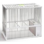 JAULA DE CANTO C2  BLANCA ACERO INOXIDABLE JOGAESTEVE