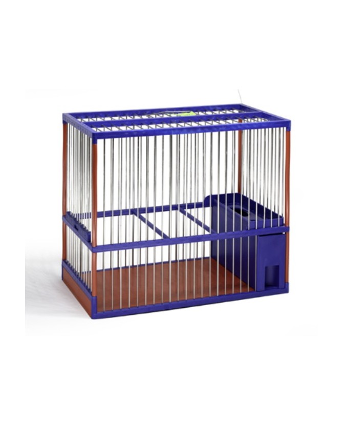 jaula-canto-c2-acero-inoxidable-jogaesteve (4) JAULA CANTO C2 ROJA/AZUL ACERO INOXIDABLE JOGAESTEVE - Imagen 1