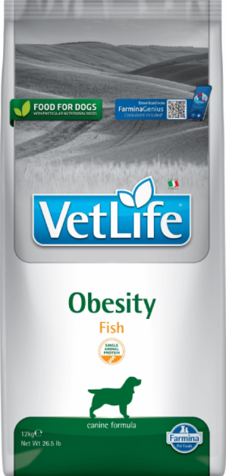 vetlifedogobesityfish12kg VETLIFE DOG OBESITY FISH 12KG - Imagen 1
